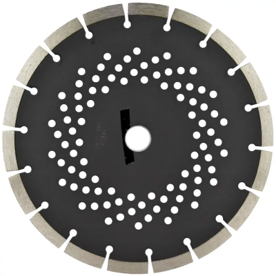 Алмазный диск по пенобетону 230*22.23*10*3.0мм перфорированный Strong